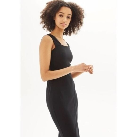 Topshop Wide Strap Cutout Bodycon Midi Dress Size 2 New - Picture 2 of 3